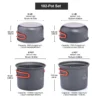 Kit casseroles de camping anti-adhésives + 1 éponge offerte