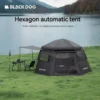 Grande tente hexagonale à ouverture rapide