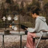 Support de table de camping pour ustensiles de cuisine