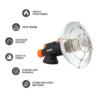 Chauffage de camping portable en acier inoxydable Widesea
