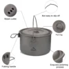 Casserole en titane camping