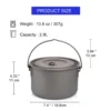 Casserole en titane camping