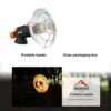 Chauffage de camping portable en acier inoxydable Widesea