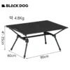 Table de camping pliable Black Dog