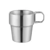 Tasse camping café empilable en acier inoxydable