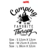 kf-S196aff7ffb3044f2bc0925414544cc95r Autocollant Camping is my favorite therapy