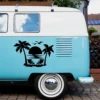 Sticker van Coucher de soleil sur la plage