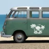 Sticker van Coucher de soleil sur la plage