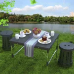 Ensemble table et chaises d'extérieur portables pliables pour le camping