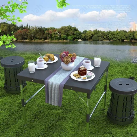 Ensemble table et chaises d'extérieur portables pliables pour le camping