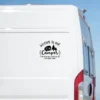 Autocollant Van Camping