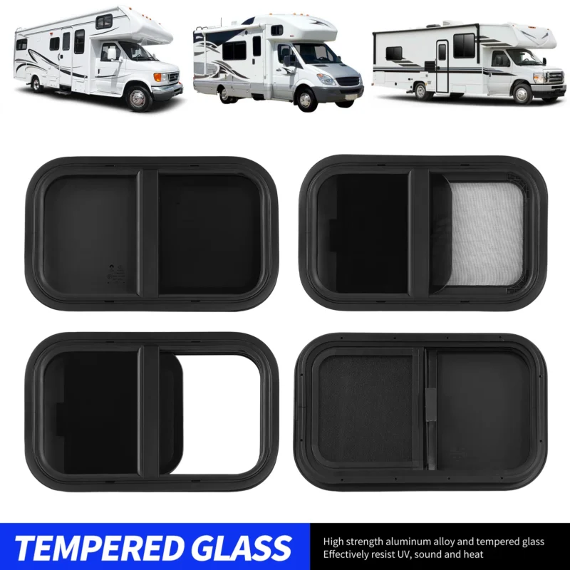 Fenêtre camping car coulissante verre trempé