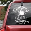 kf-Sa79aa441cd1b4f73b06e78928d25b74ev Autocollant Camping is my favorite therapy