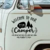 Autocollant Van Camping