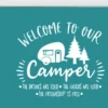 Autocollant Van Camping