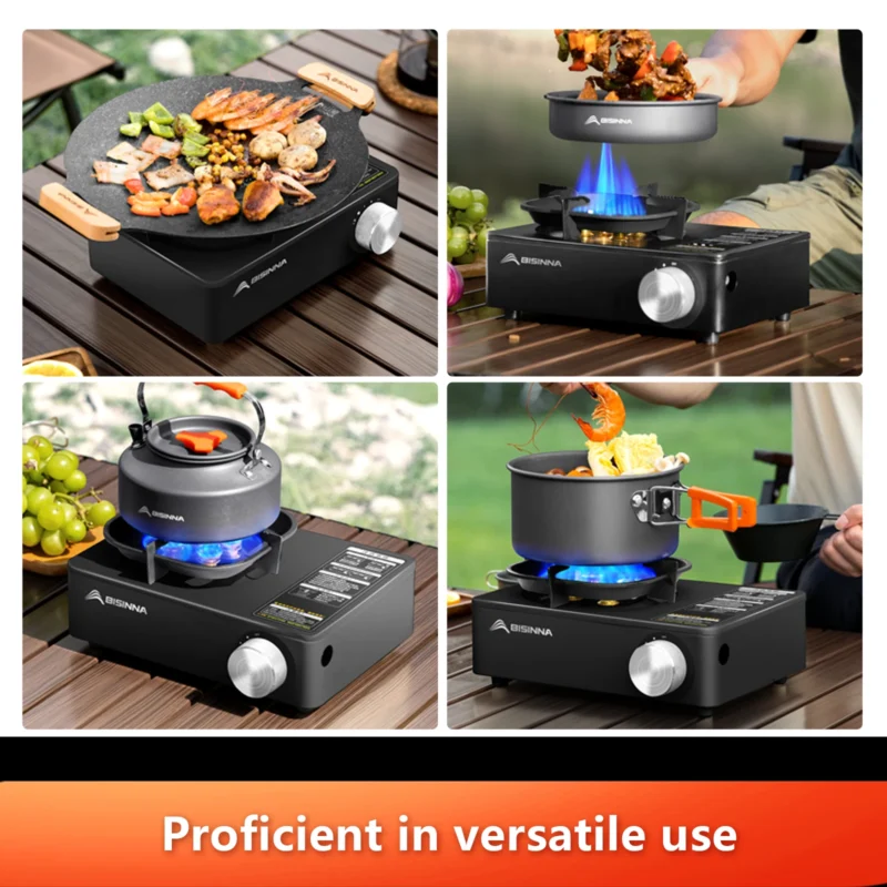 Cuisinière à gaz camping compacte portable 5800W BISINNA – Image 6