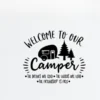 Autocollant Van Camping