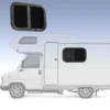 Fenêtre camping car coulissante verre trempé