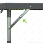 Ensemble table et chaises d’extérieur portables pliables pour le camping