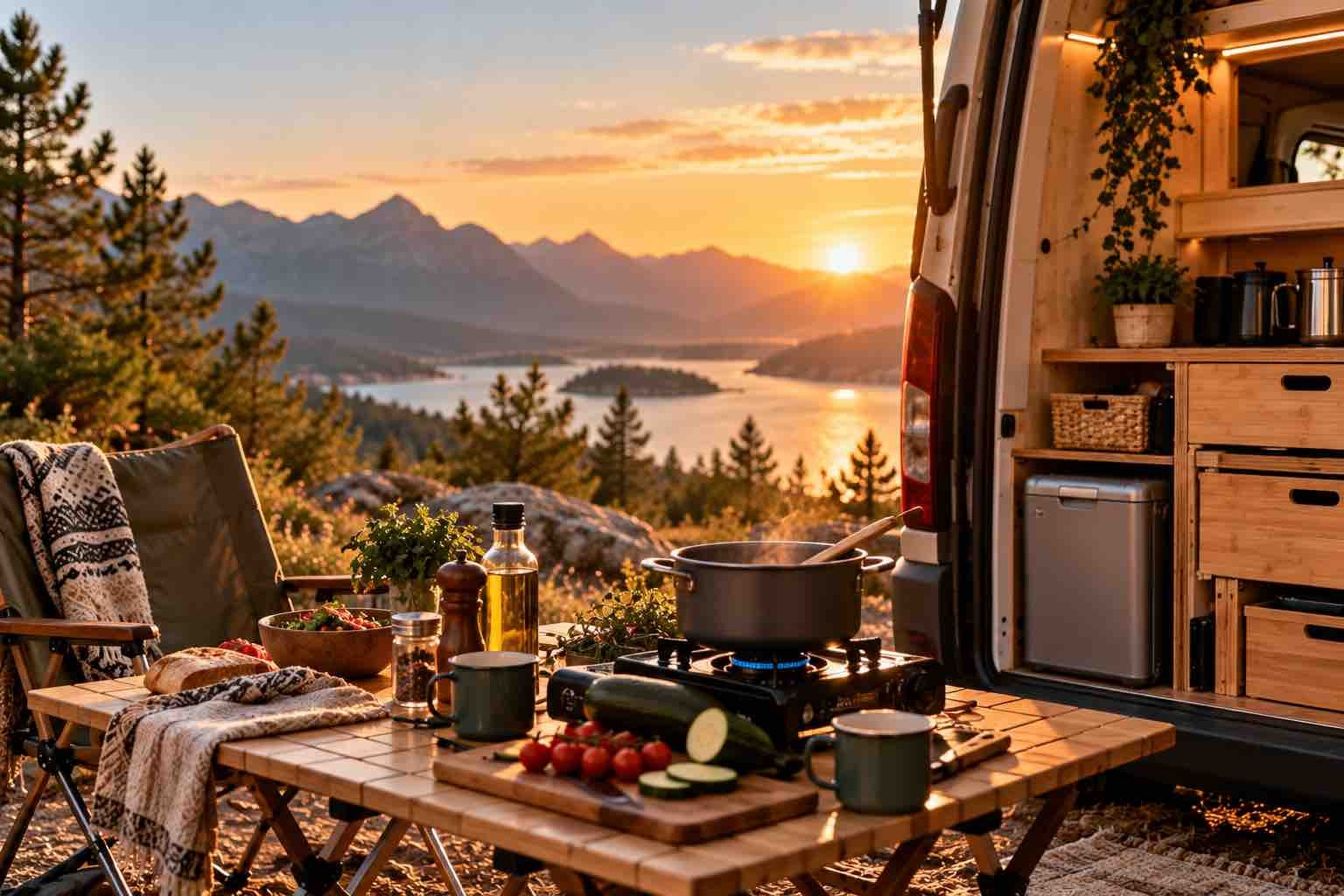 Cuisine et réchauds pour camping