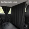 Rideau occultant pour voiture – Séparation intimité et camping
