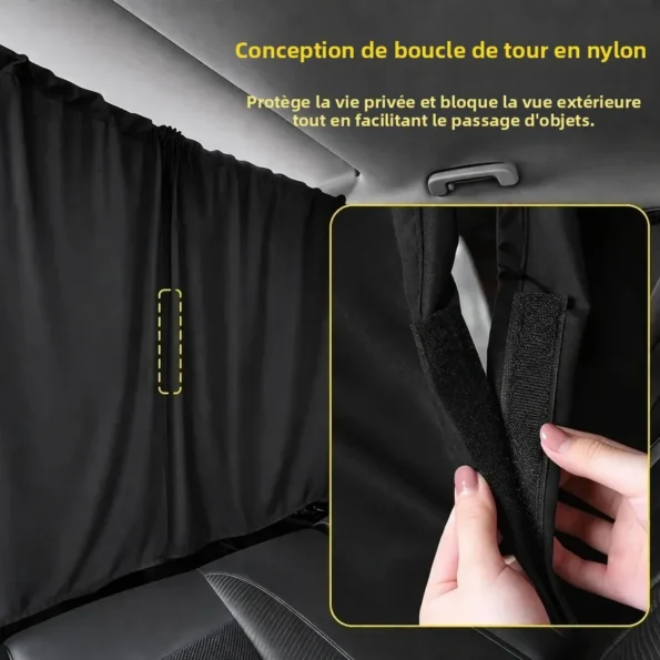 Rideau occultant pour voiture – Séparation intimité et camping
