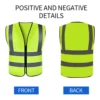 Gilet de sécurité réfléchissant haute visibilité – Jaune ou orange