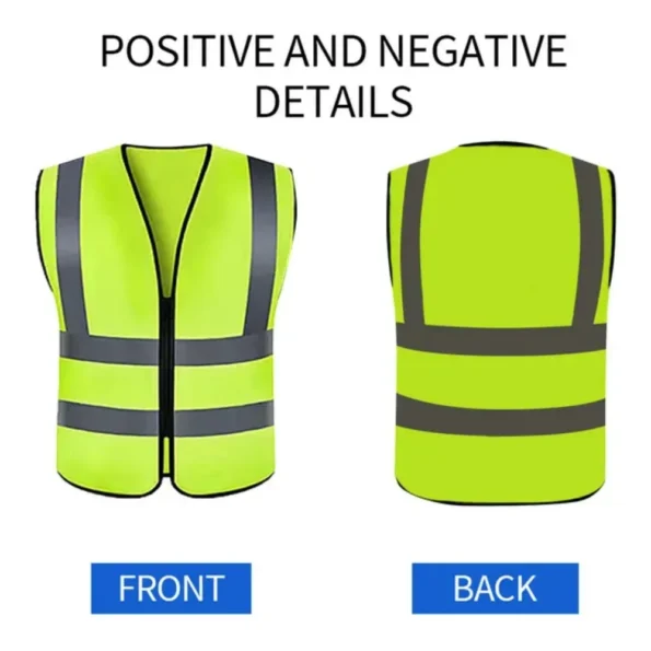 Gilet de sécurité réfléchissant haute visibilité – Jaune ou orange