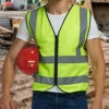 Gilet de sécurité réfléchissant haute visibilité – Jaune ou orange