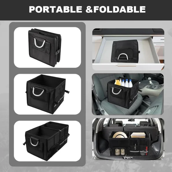 Organisateur Coffre de Voiture Pliable – 28L ou 55L
